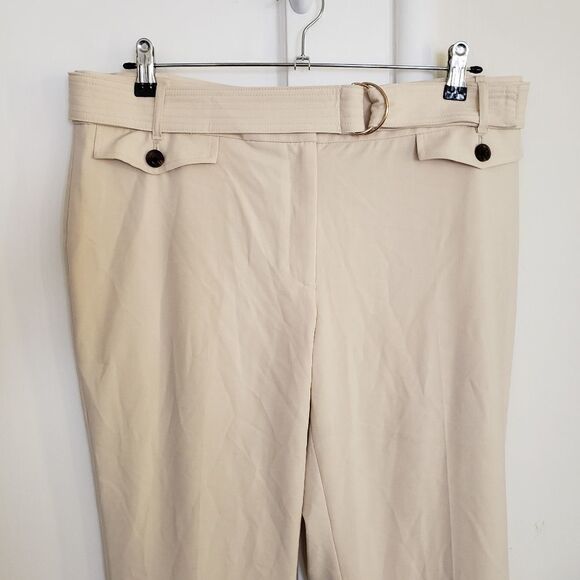 Calvin Klein Mid-Rise Ankle Straight Leg Pants - Picture 3 of 7